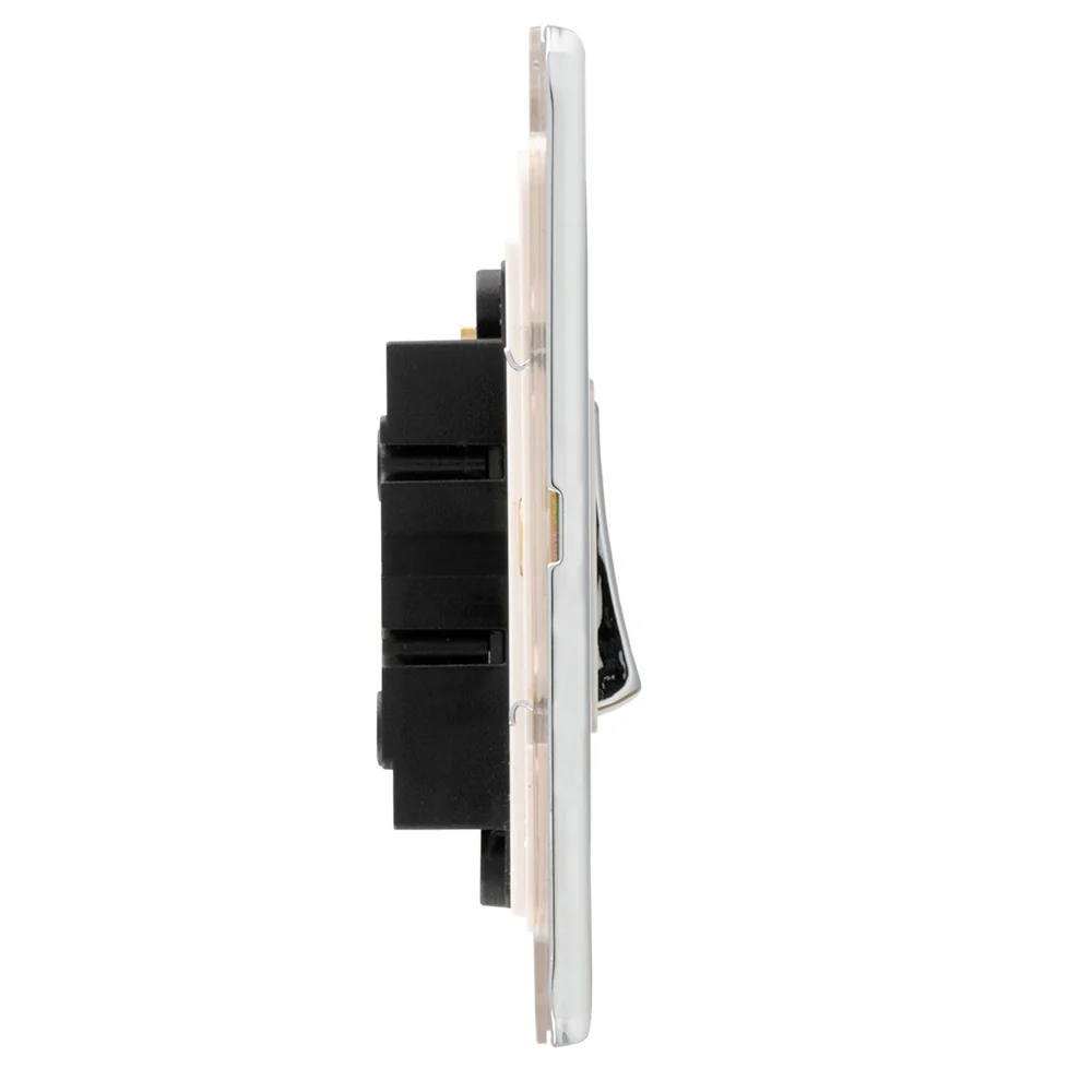 Concealed 3mm 1 Gang 10Amp 2Way Switch - Polished Chrome - Image 3
