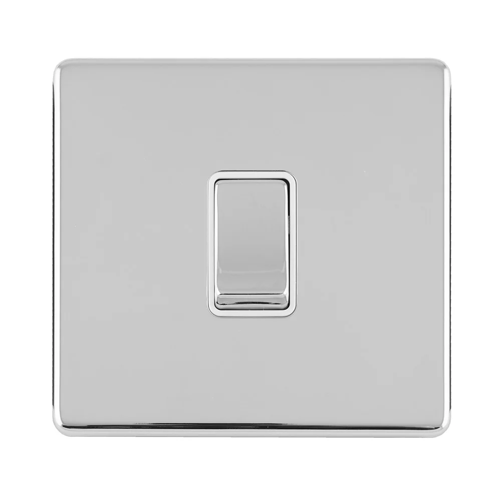 Concealed 3mm 1 Gang 10Amp 2Way Switch - Polished Chrome - Image 4