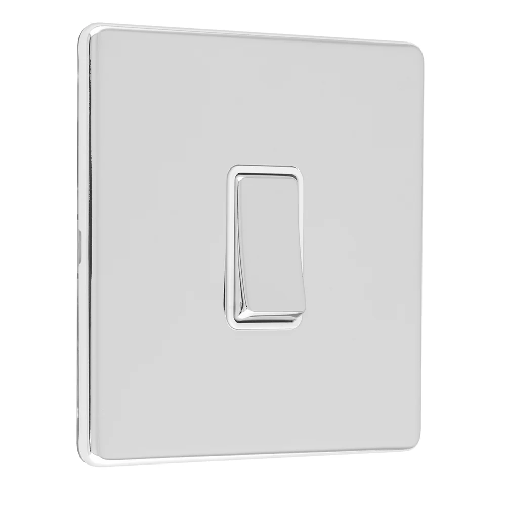 Concealed 3mm 1 Gang 20Amp Dp Switch - Polished Chrome - Image 5
