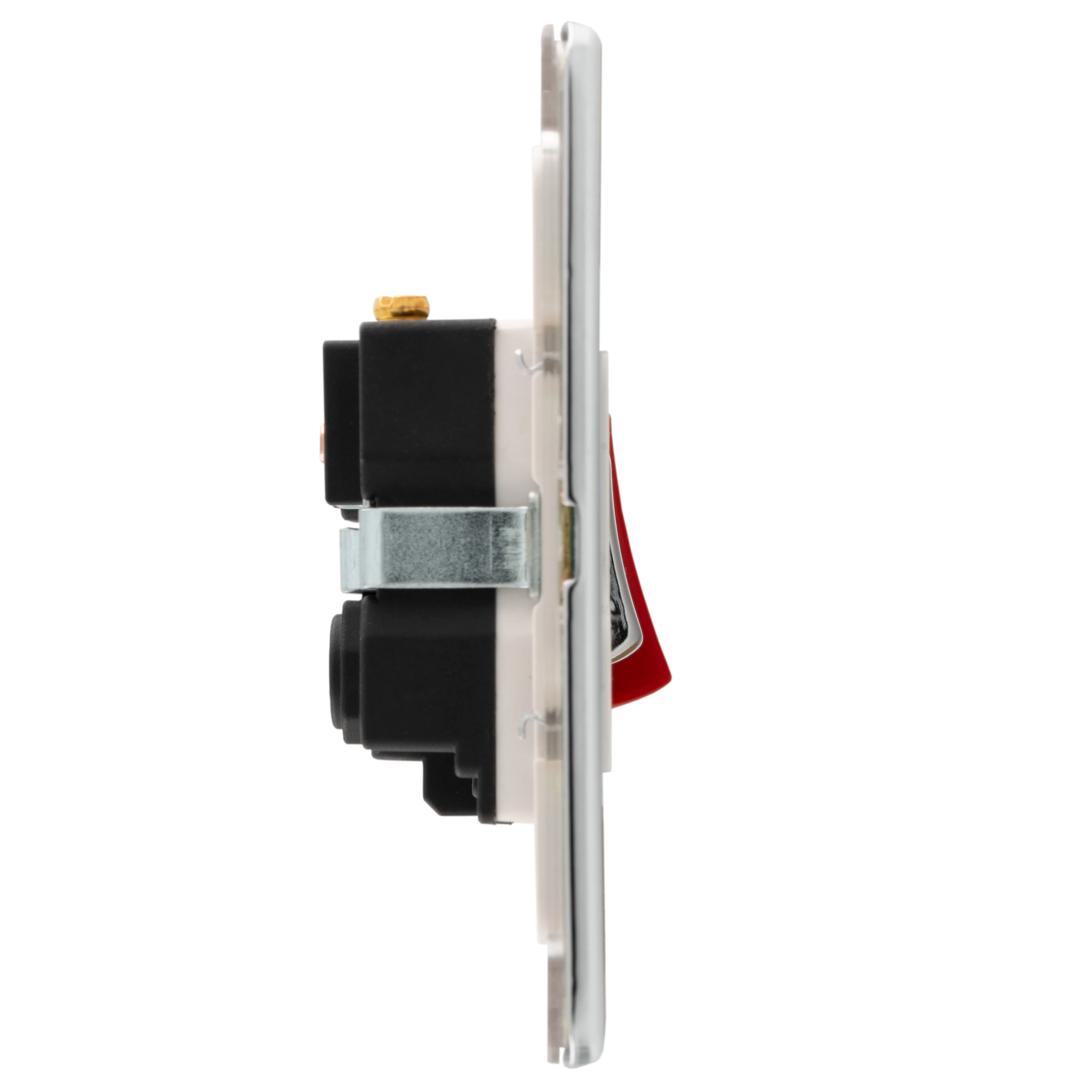 Concealed 3mm 45Amp Dp Cooker Switch With 13Amp Socket - Polished Chrome - Image 3