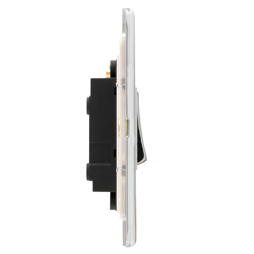 Concealed 3mm 1 Gang Intermediate Switch - Polished Chrome - Image 3