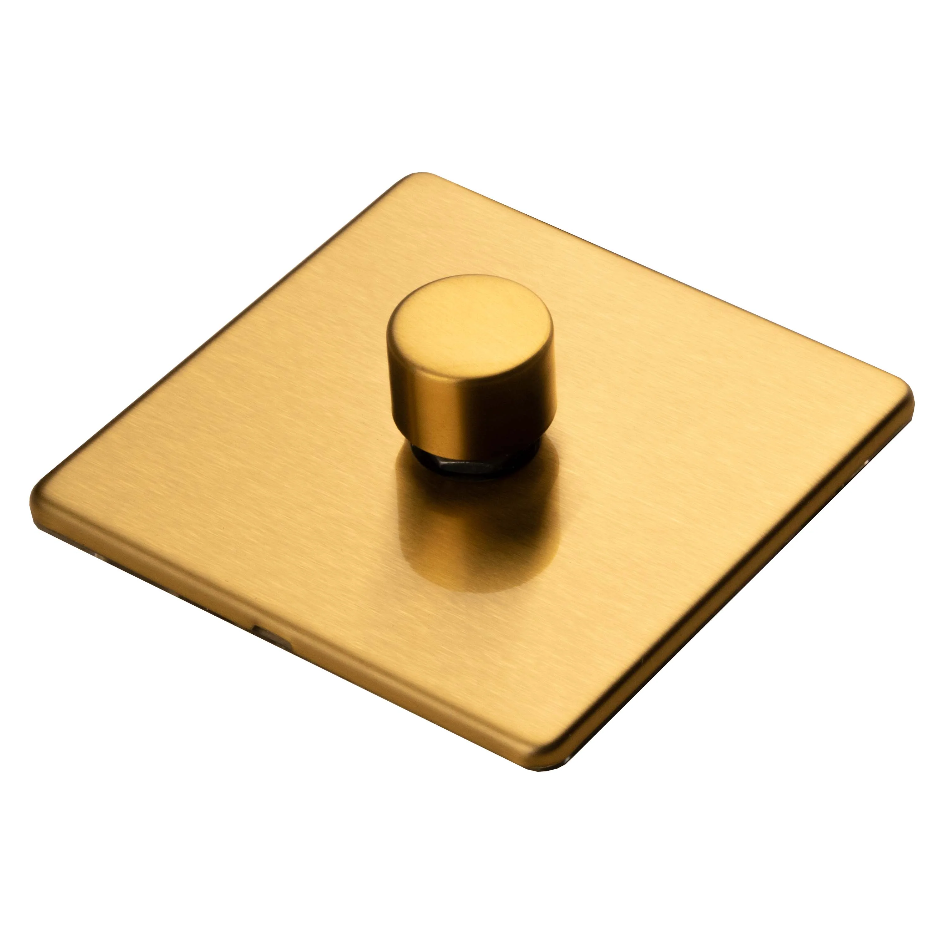 Concealed 3mm 1 Gang Dimmer - Satin Brass - Image 6