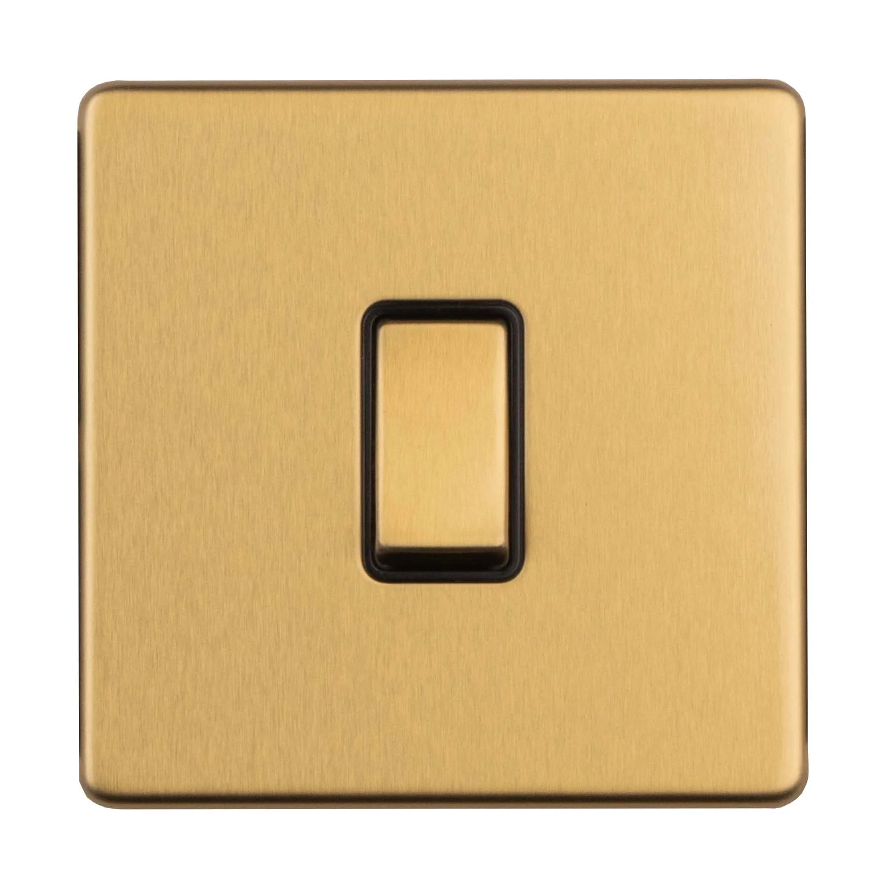 Concealed 3mm 1 Gang Intermediate Switch - Satin Brass - Image 5