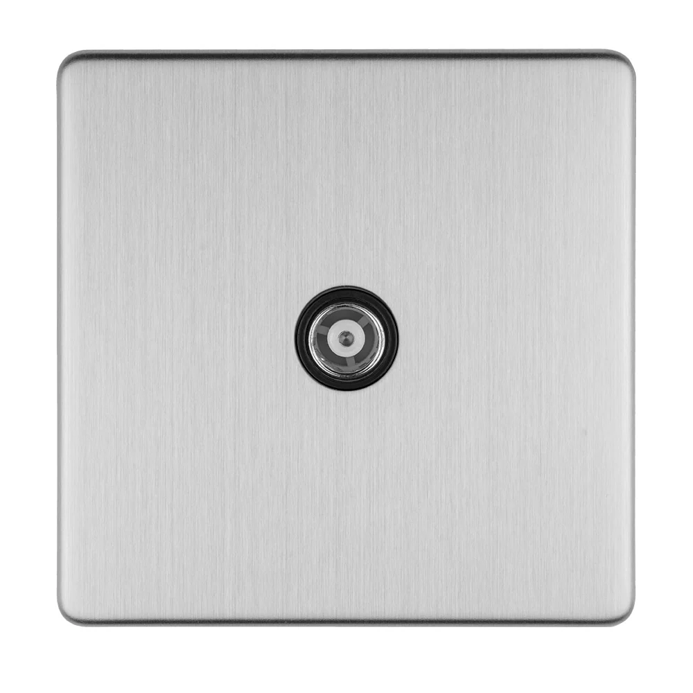 Concealed 3mm 1 Gang Isolated Tv - Stainless Steel - Image 2