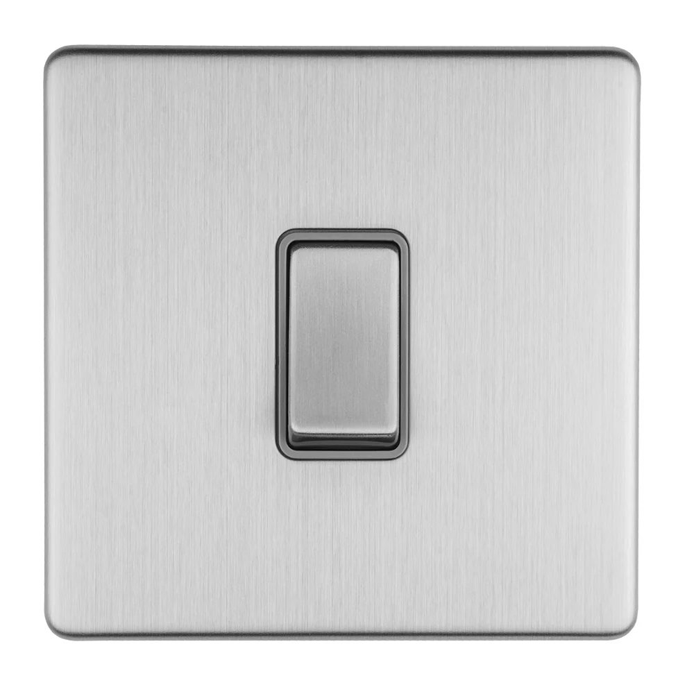 Concealed 3mm 2 Gang 20Amp Dp Switch - Stainless Steel - Image 2