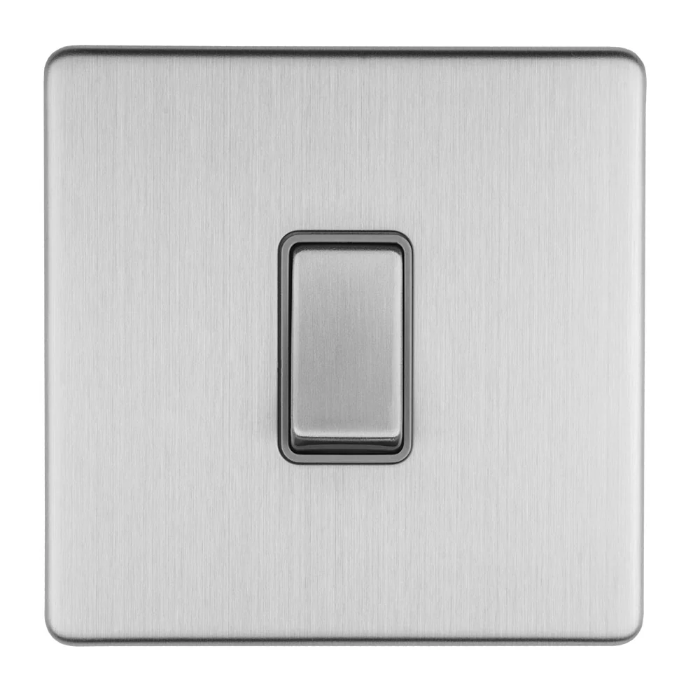 Concealed 3mm 2 Gang Intermediate Switch - Stainless Steel - Image 3