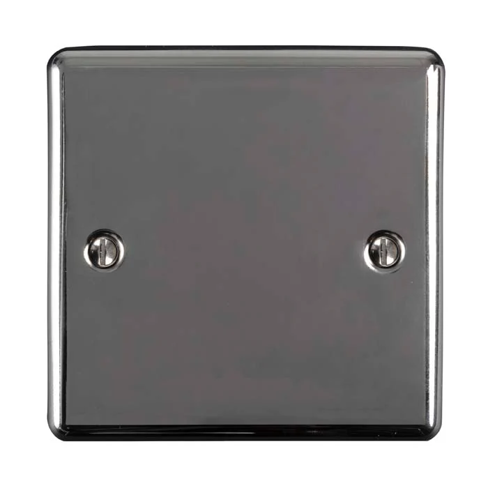 Enhance Decorative Single Blank Plate - Black Nickel - Image 2