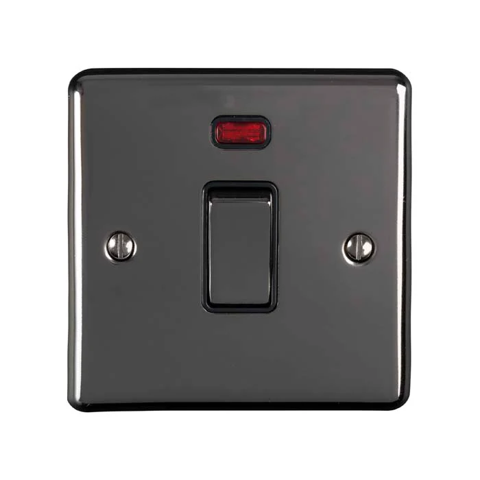Enhance Decorative 20Amp Switch With Neon Indicator - Black Nickel - Image 2
