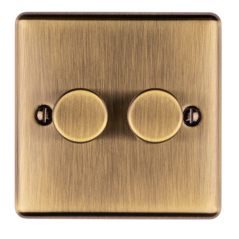 Enhance Decorative 2 Gang Dimmer - Antique - Image 2