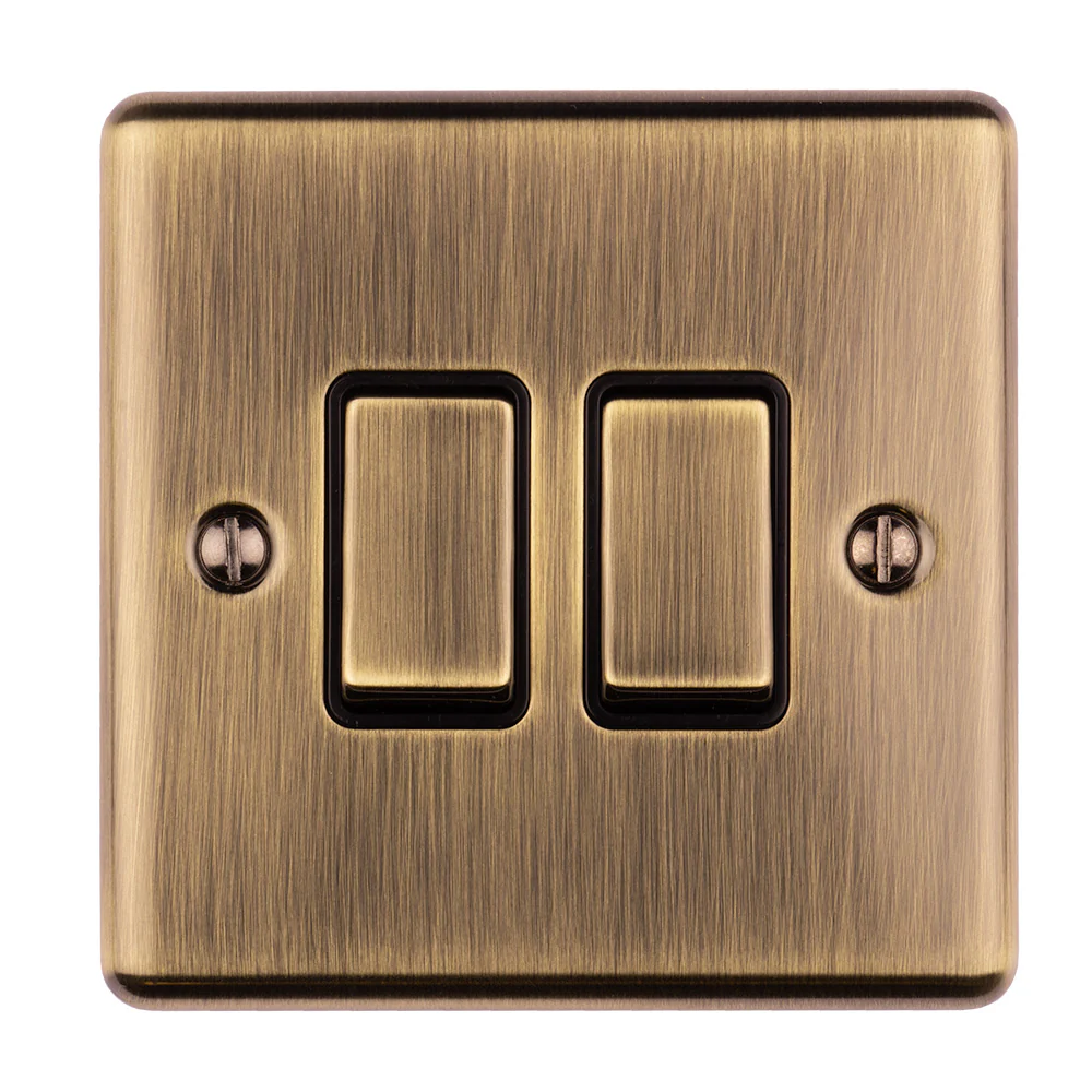 Enhance Decorative 2 Gang Switch - Antique - Image 2