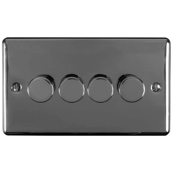 Enhance Decorative 4 Gang Dimmer - Black Nickel - Image 2