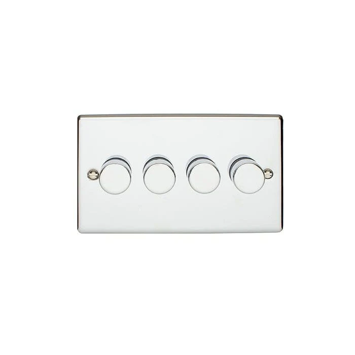 Enhance Decorative 4 Gang Dimmer - Polished Chrome