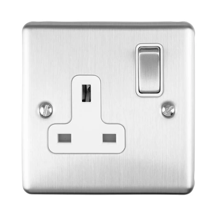 Enhance Decorative 1 Gang Socket - Satin Stainless - Image 4