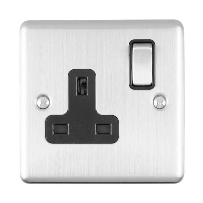 Enhance Decorative 1 Gang Socket - Satin Stainless - Image 6