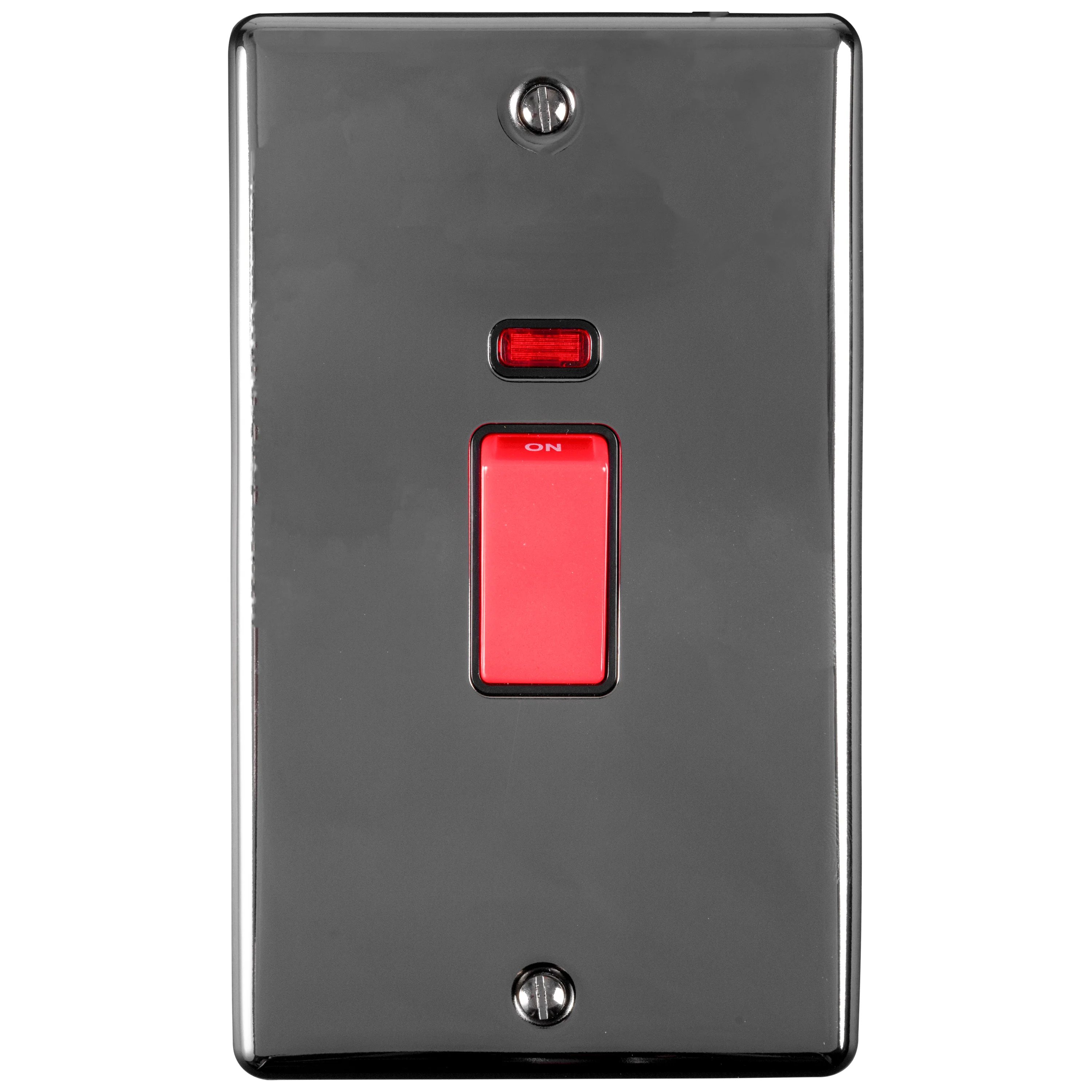 Enhance Decorative 45Amp Switch With Neon Indicator - Black Nickel - Image 3
