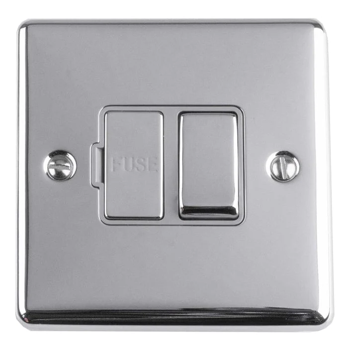 Enhance Decorative Switched Fuse Spur - Polished Chrome - Image 2