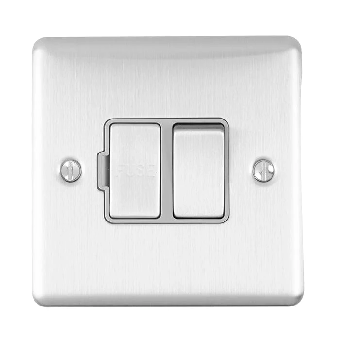 Enhance Decorative Switched Fuse Spur - Satin Stainless - Image 2