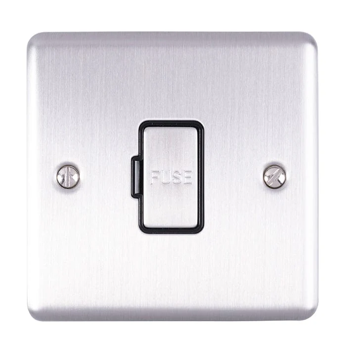 Enhance Decorative Unswitched Fuse Spur - Satin Stainless - Image 2