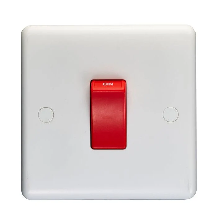 Enhance White Plastic 45Amp Switch - White - Image 4