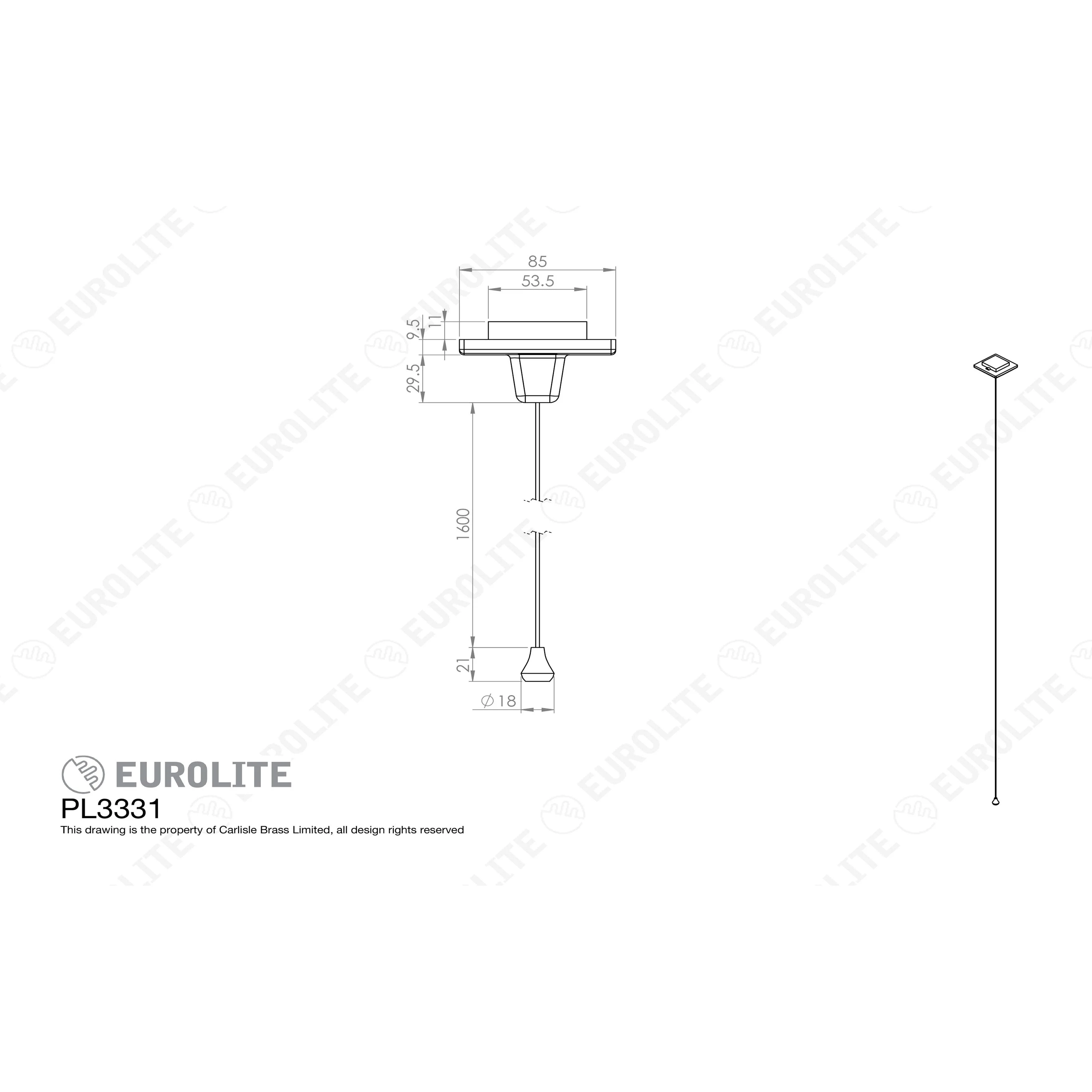 Enhance White Plastic Pull Cord - White - Image 3