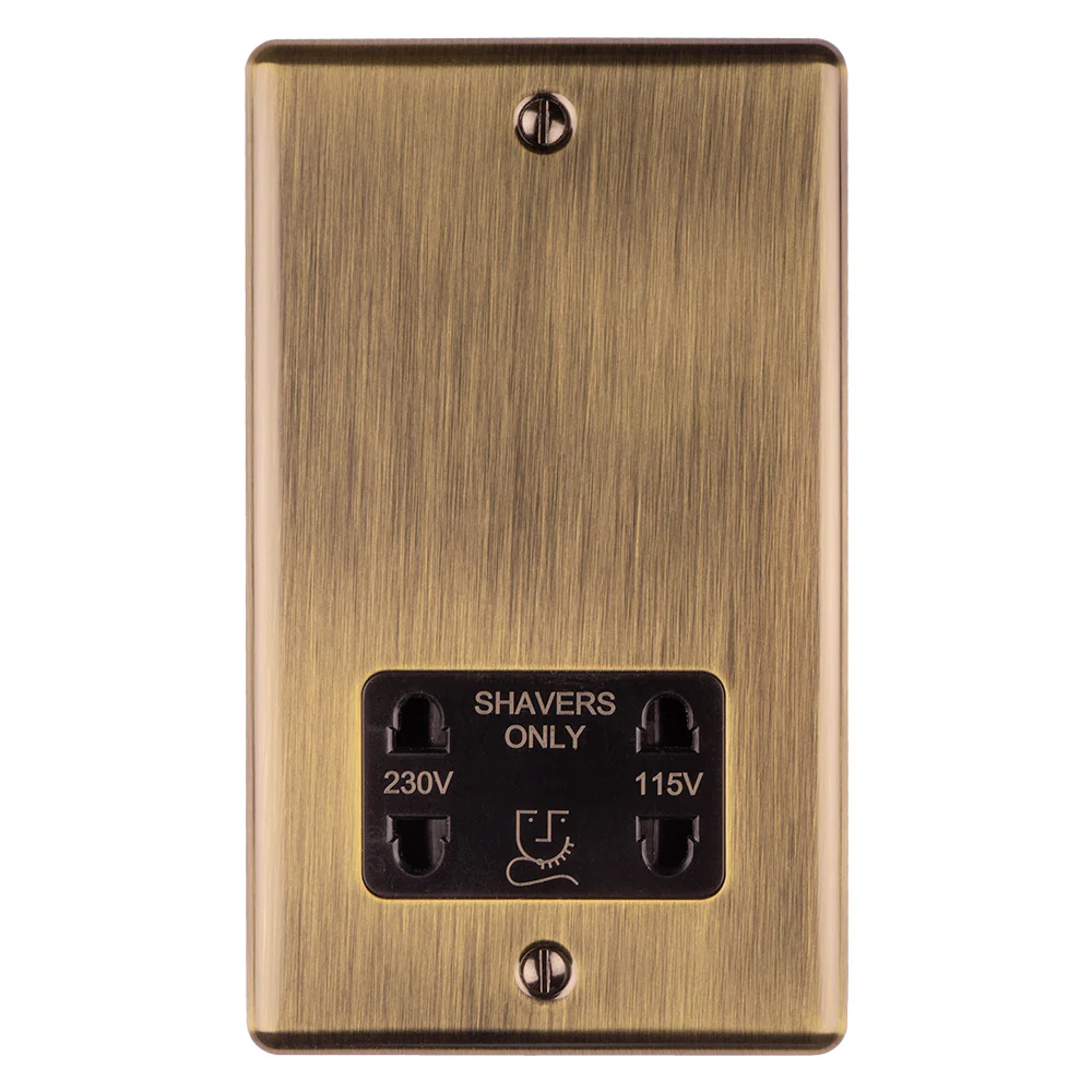 Enhance Decorative Shaver Socket - Antique - Image 3
