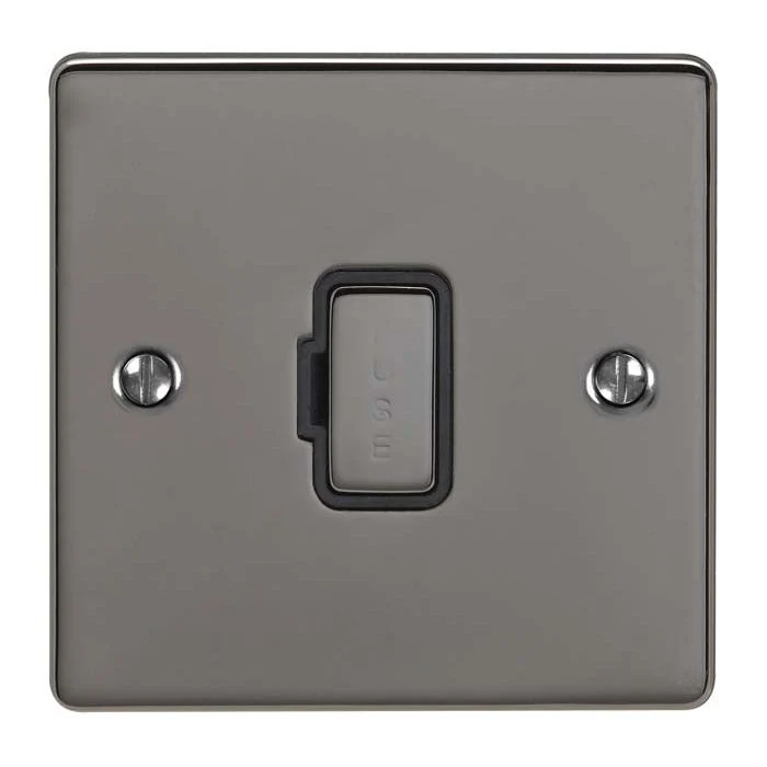 Enhance Decorative Unswitched Fuse Spur - Black Nickel - Image 2