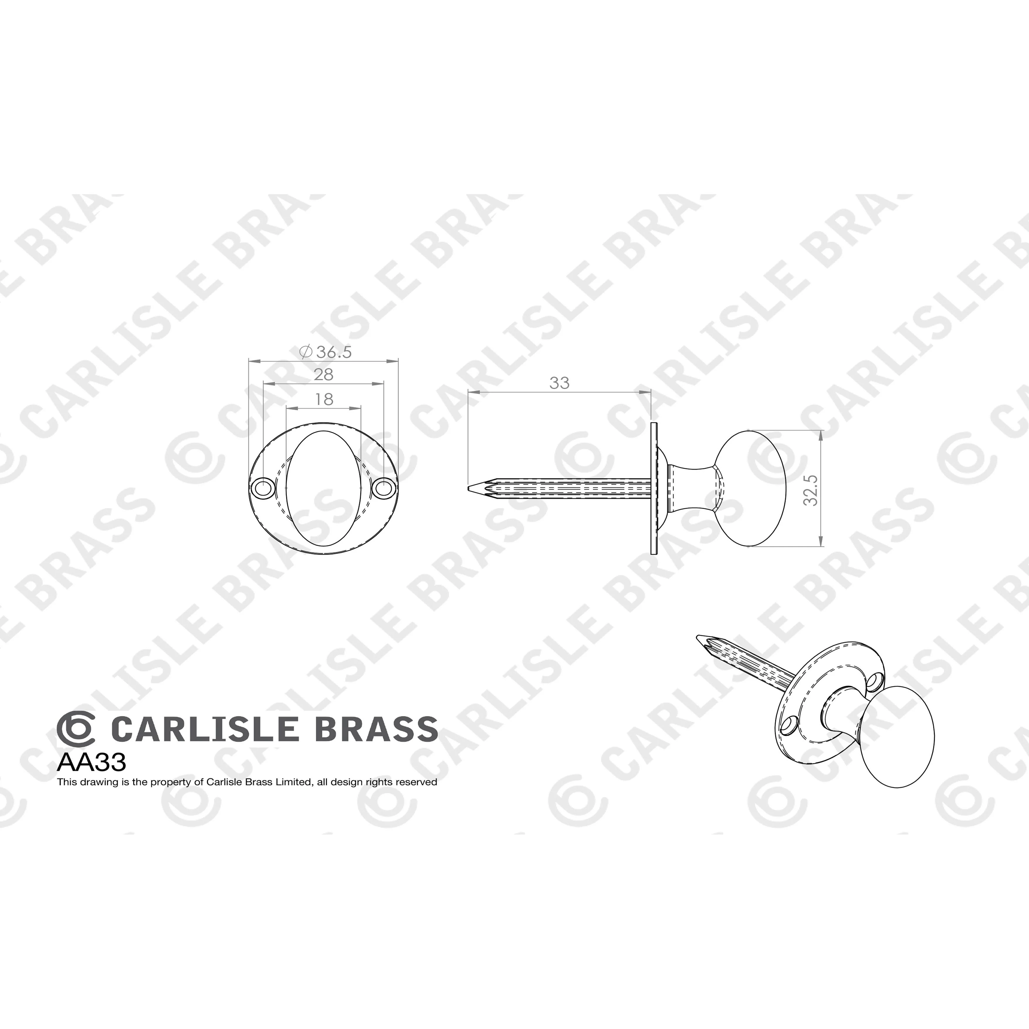 ESCUTCHEON - LOCK PROFILE ON CONCEALED FIX ROUND ROSE - Image 41