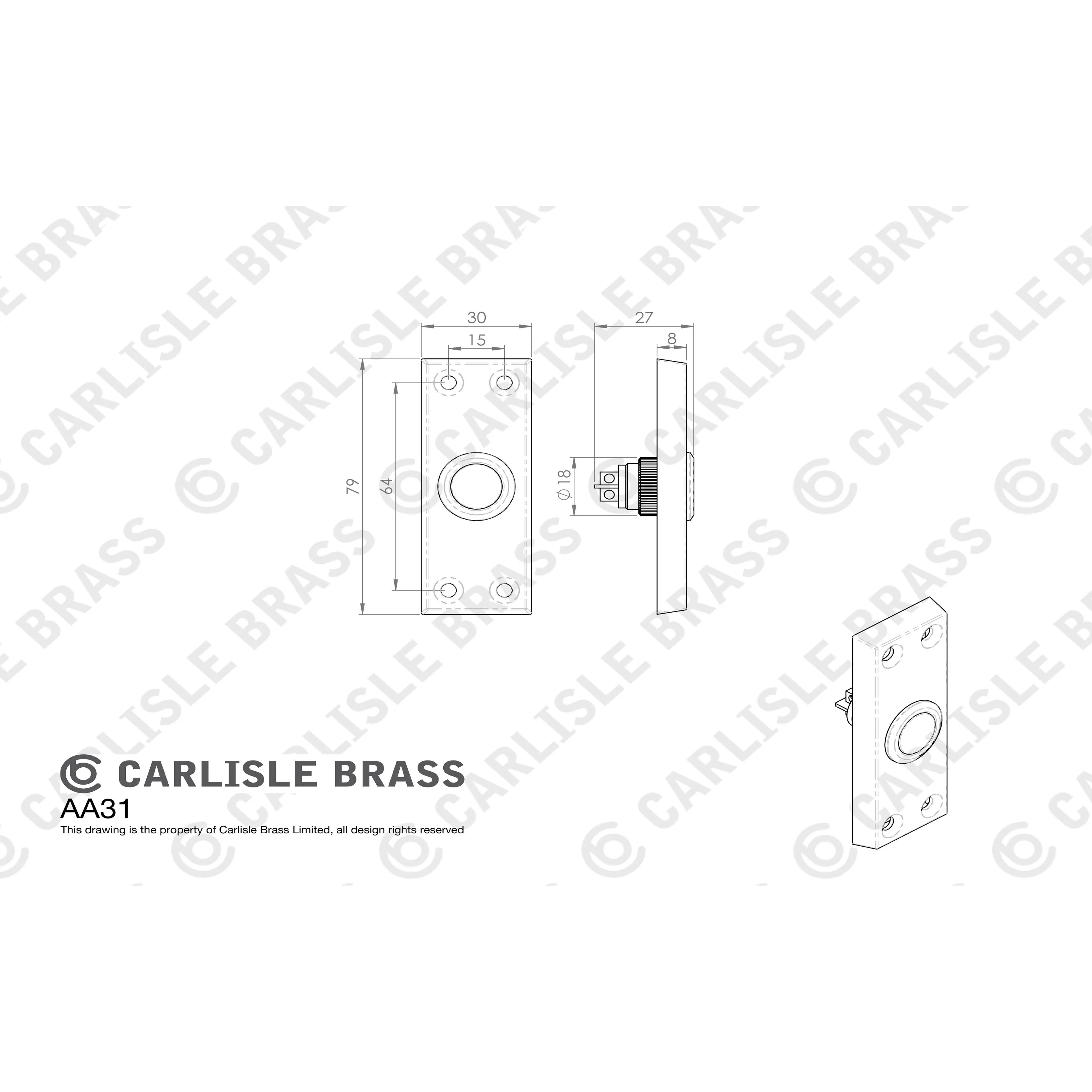 ESCUTCHEON - LOCK PROFILE ON CONCEALED FIX ROUND ROSE - Image 44