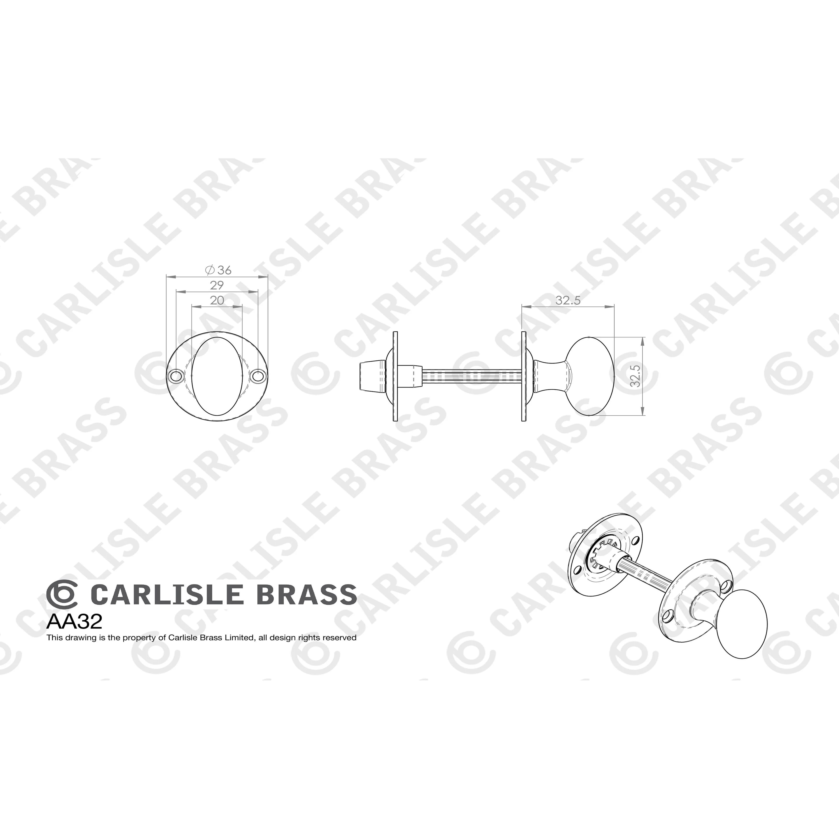 ESCUTCHEON - LOCK PROFILE ON CONCEALED FIX ROUND ROSE - Image 45