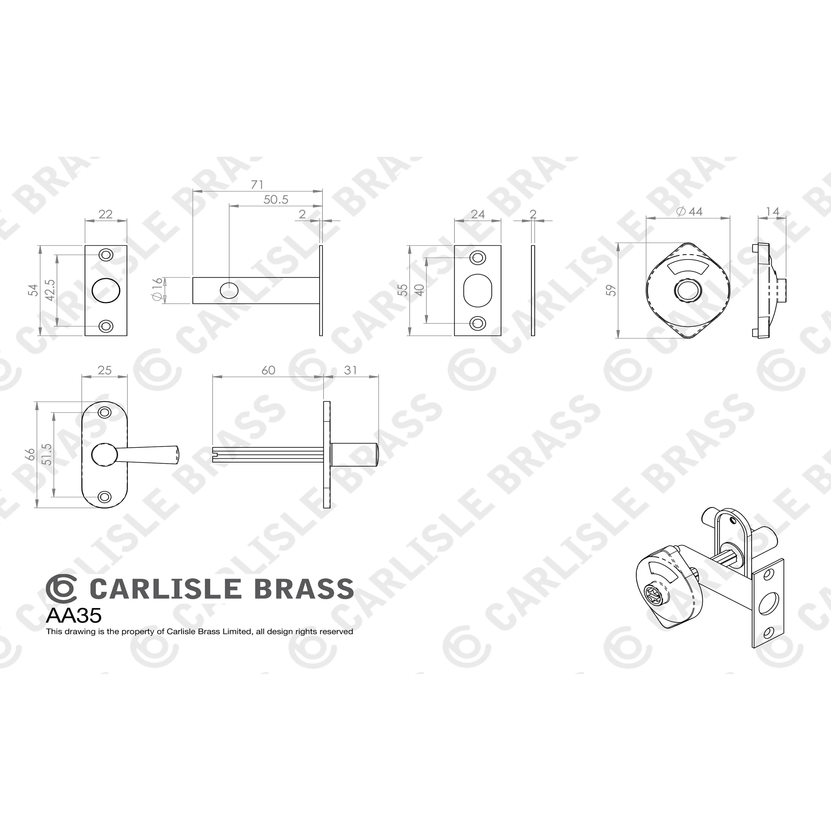ESCUTCHEON - LOCK PROFILE ON CONCEALED FIX ROUND ROSE - Image 46