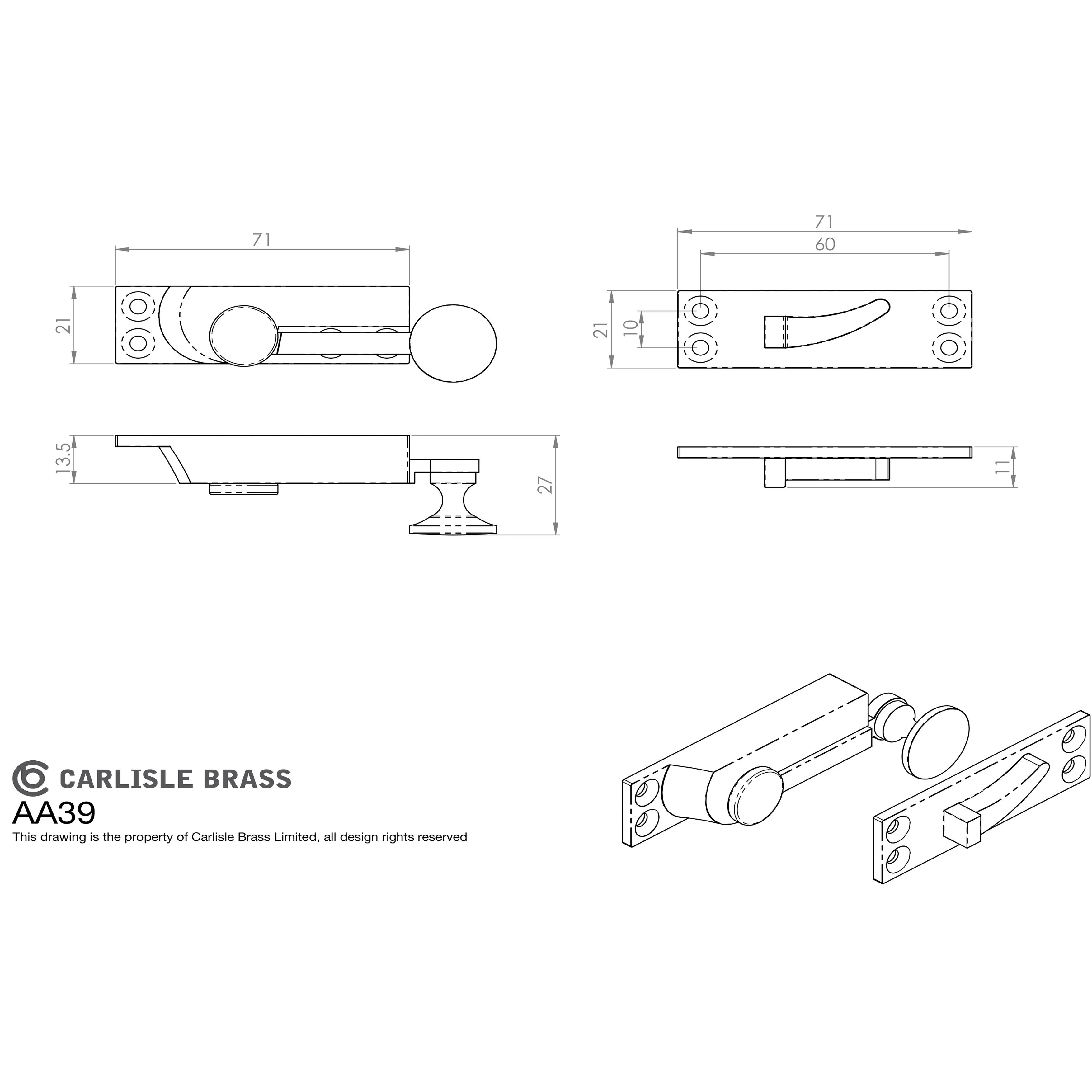 ESCUTCHEON - LOCK PROFILE ON CONCEALED FIX ROUND ROSE - Image 47