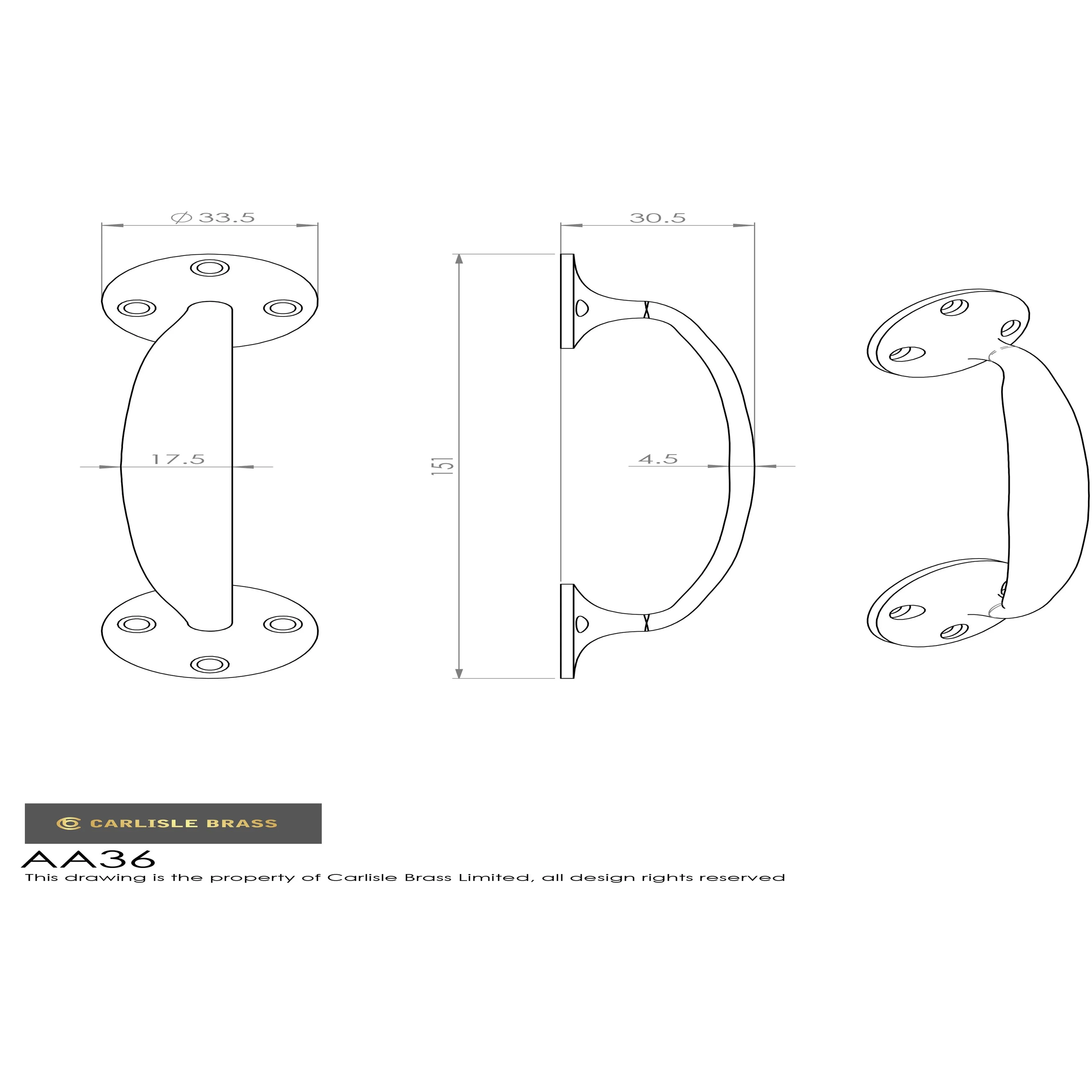 ESCUTCHEON - LOCK PROFILE ON CONCEALED FIX ROUND ROSE - Image 49