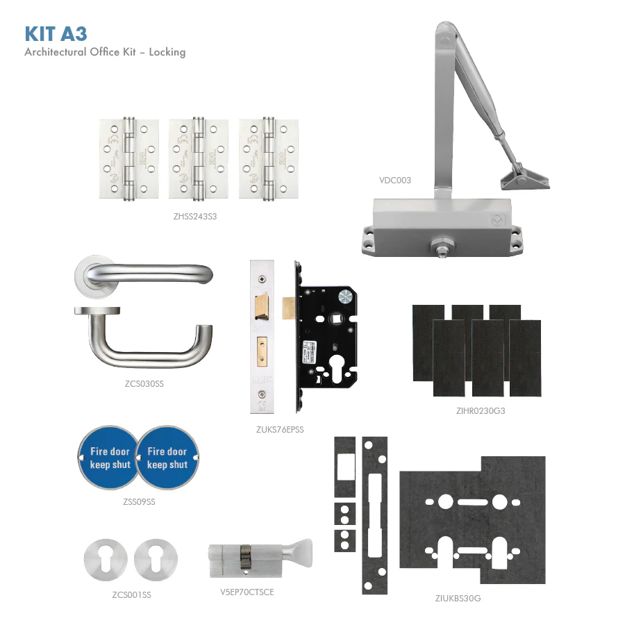 Fire Door Pack - Office Kit – Locking - Architectural Version