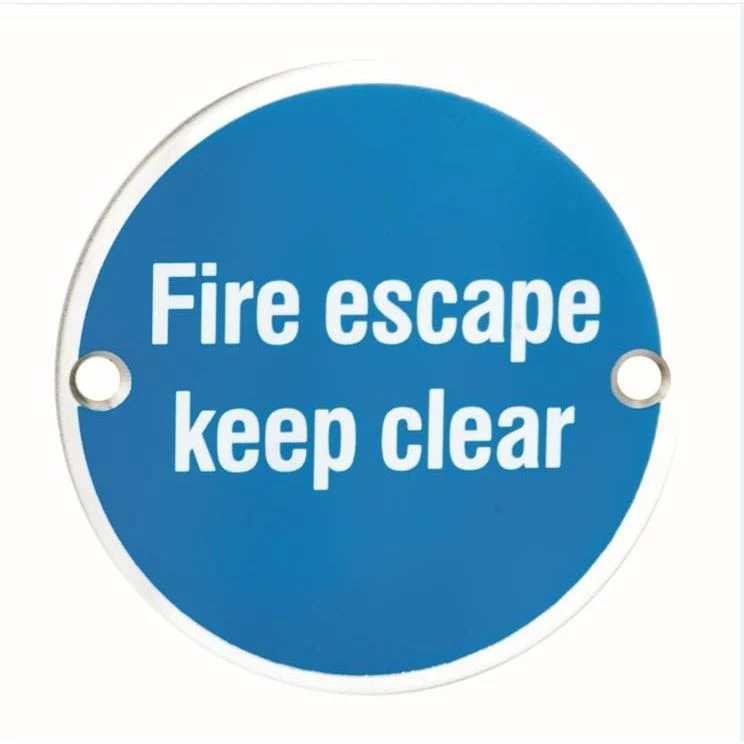 Fire Escape keep Clear Symbols