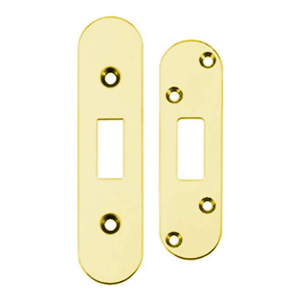 Spare Acc Pk for UK Flat Dead Lock - contains Radius Forend, Strike and Fixing Screws - Image 2