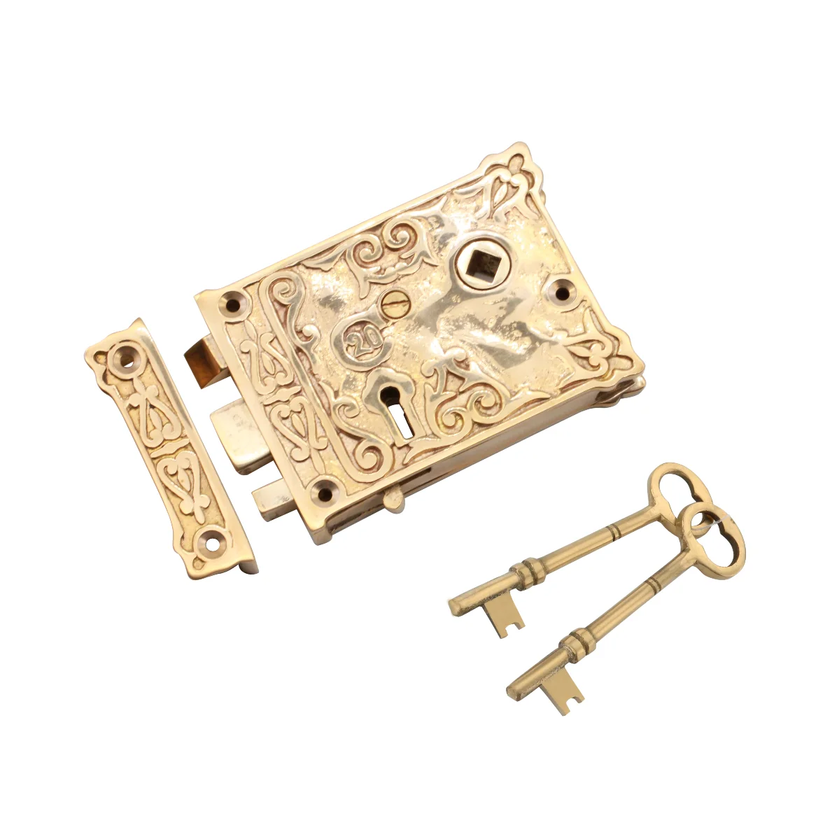 Floral Rim Lock - Image 2