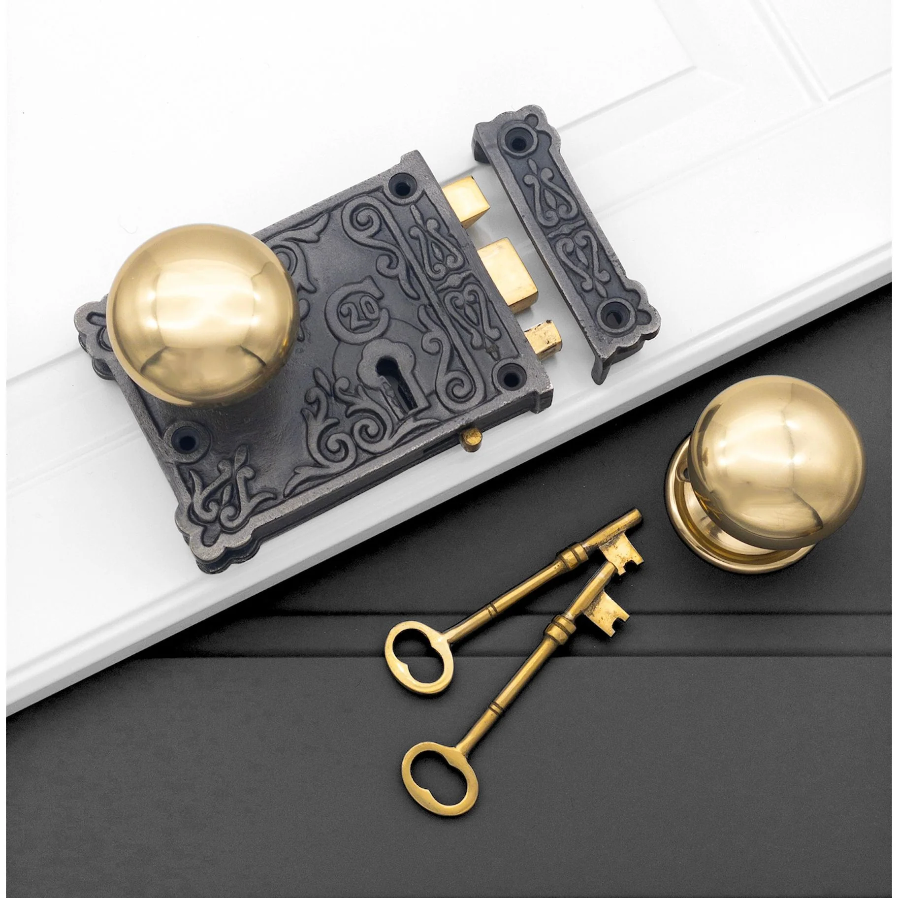 Floral Rim Lock - Image 4