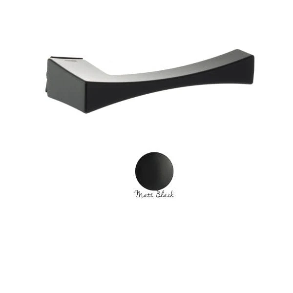 Forme Artemide Lever Door Handle on Concealed Square Rose – Matt Black