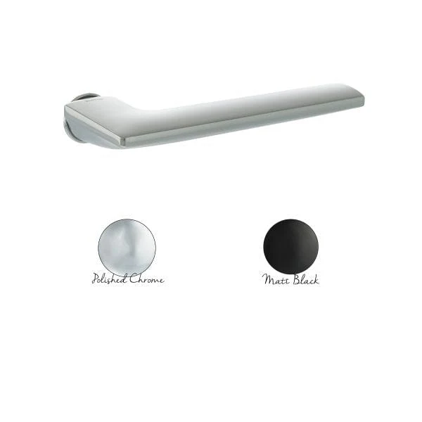 Forme Boston Lever Door Handle on Concealed Round Rose – Available in 2 finishes