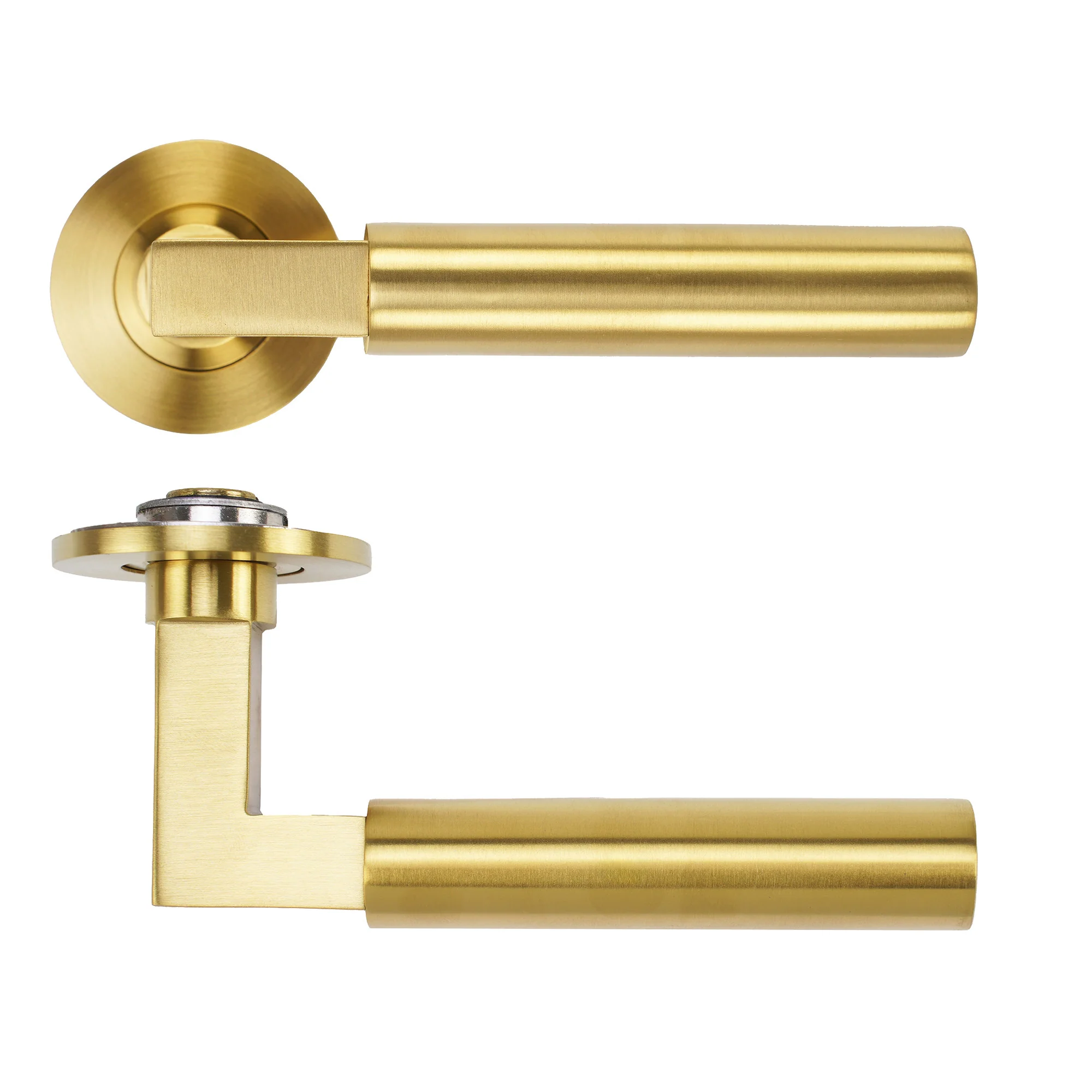 Garda Lever on 4mm Round Slim Sprung Rose - Image 6