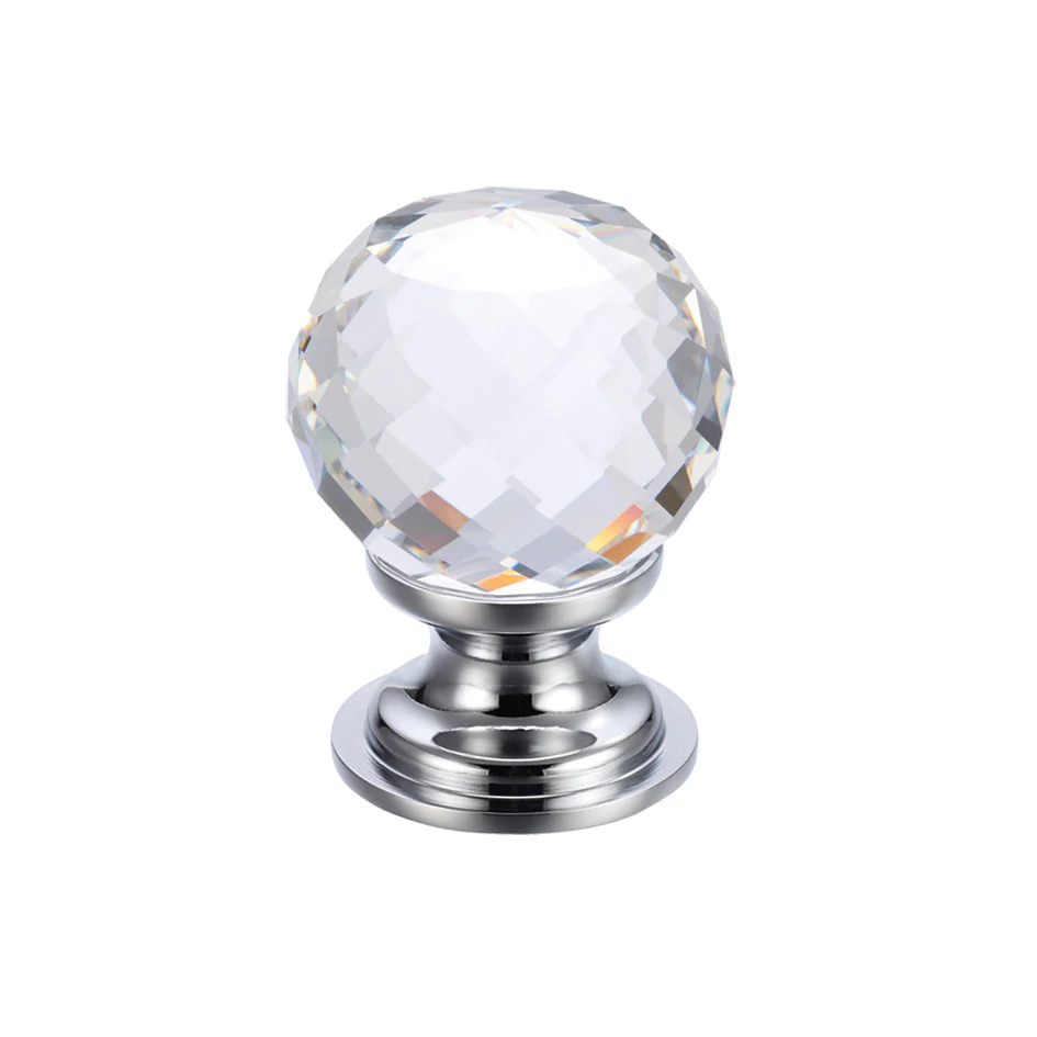Glass Ball Cabinet Knob – Facetted - Image 6