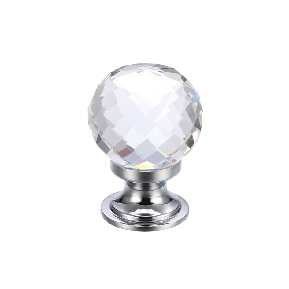 Glass Ball Cabinet Knob – Facetted - Image 8