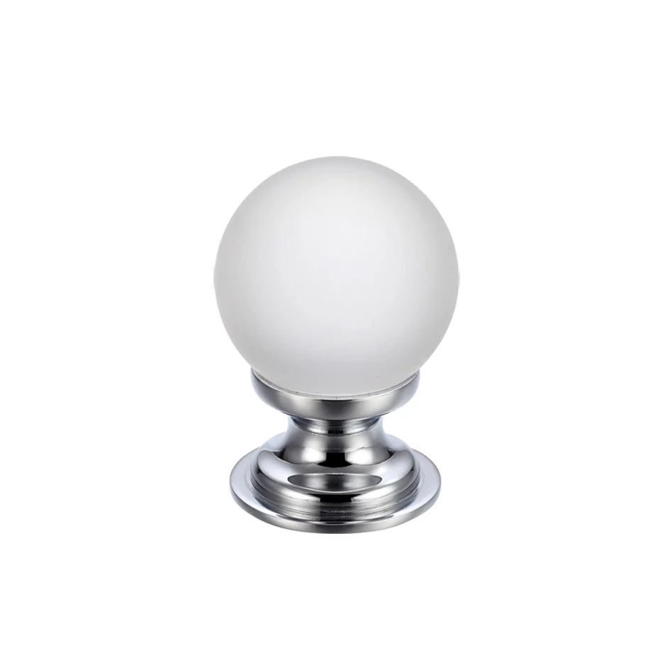 Glass Ball Cabinet Knob - Frosted - Image 3