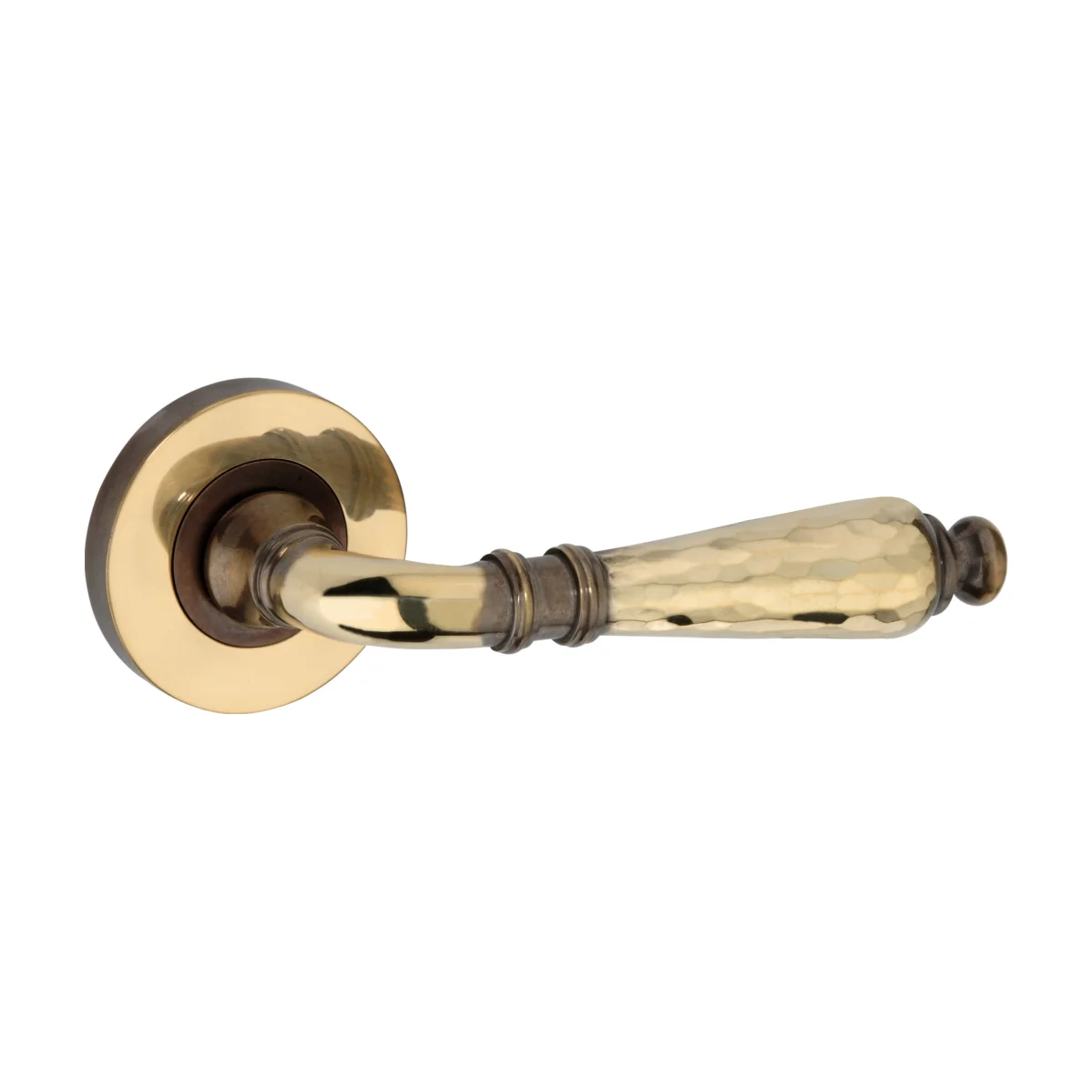 Hammered Hazel Lever on Rose