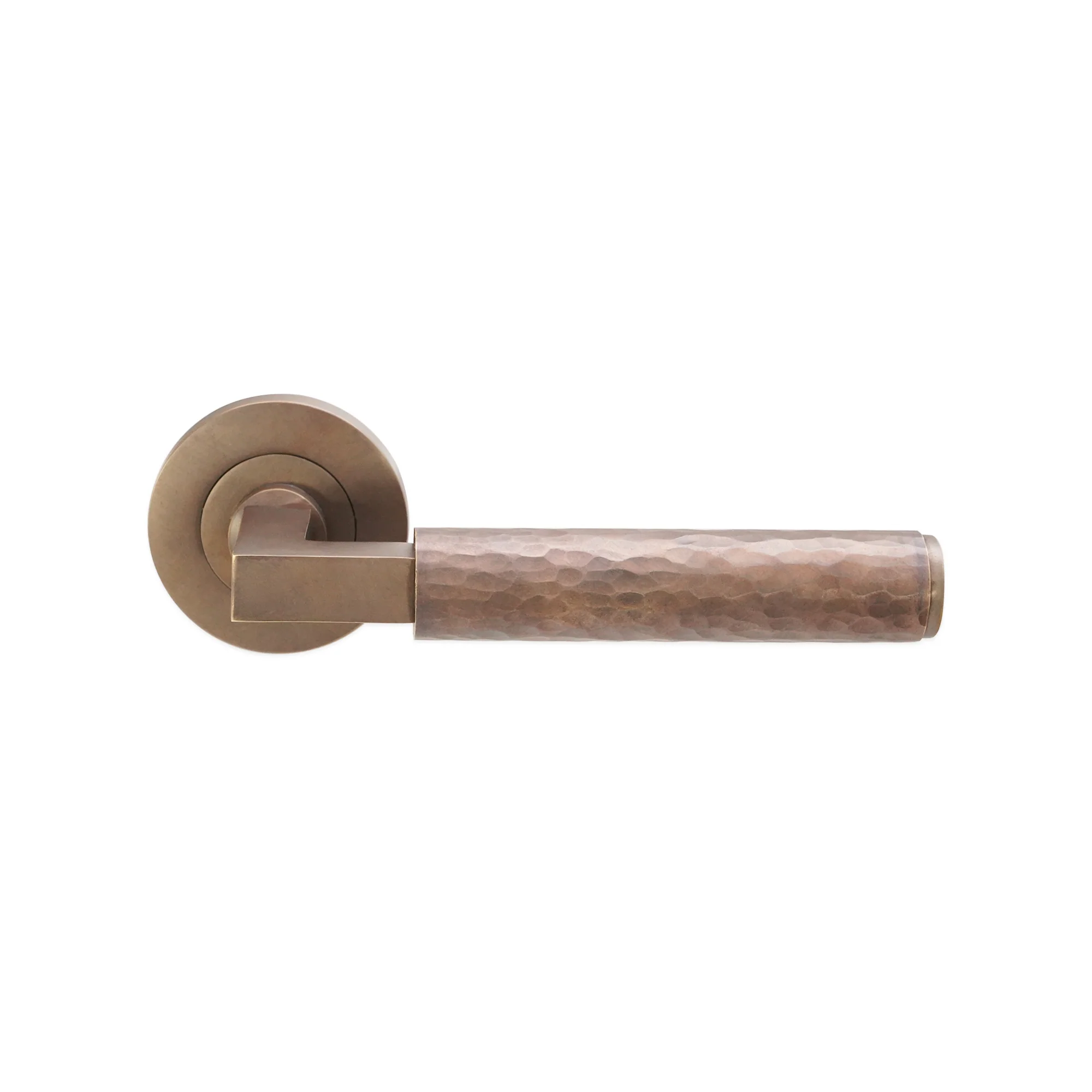 Hammered Knurlmond Lever on Rose - Image 2