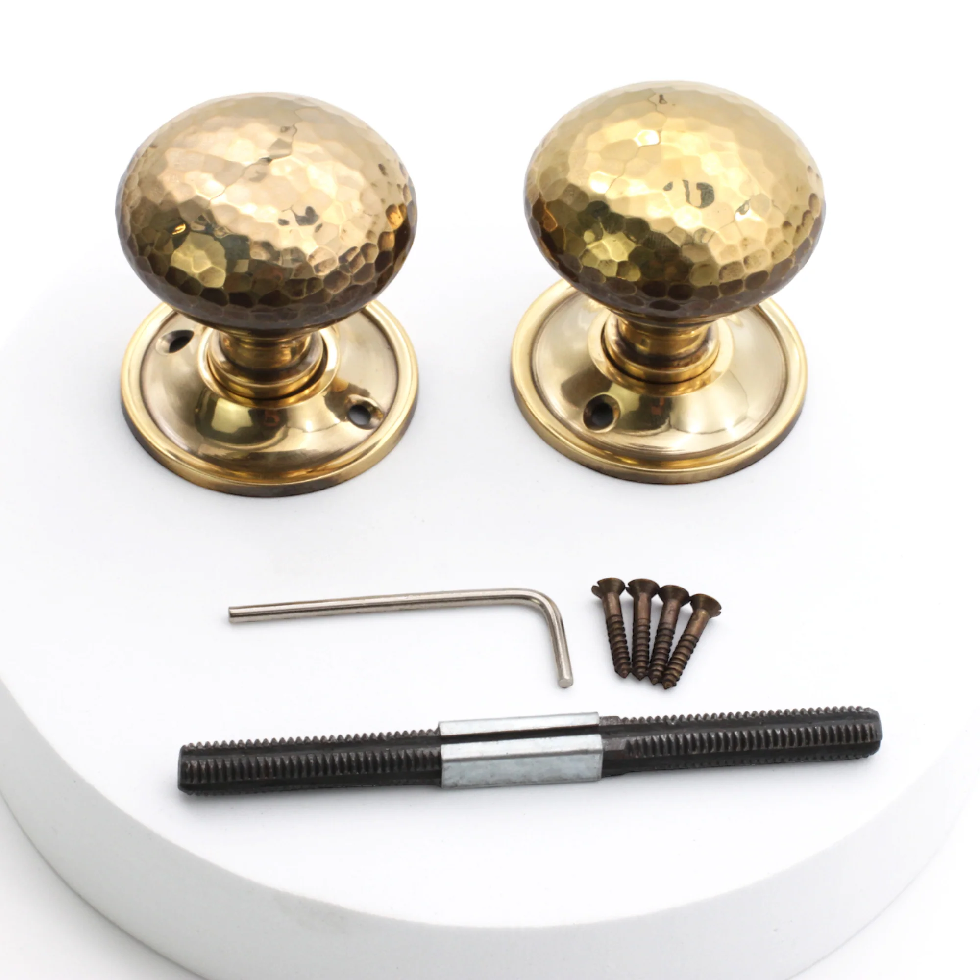 Hammered Mushroom Mortice/Rim Door Knob - Image 6