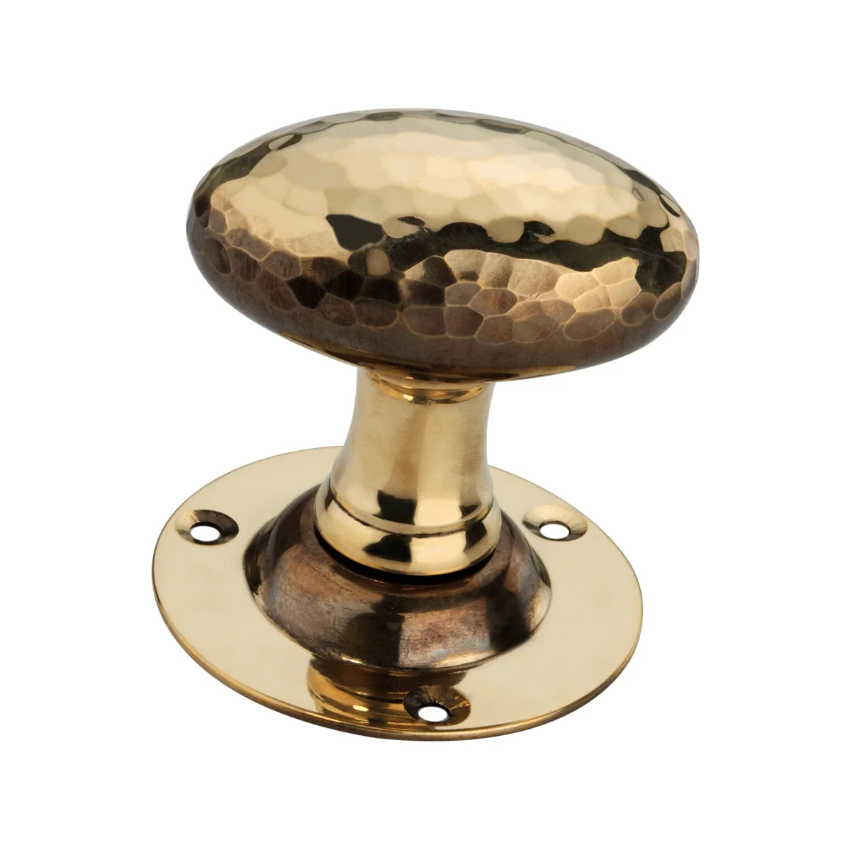 Hammered Oval Mortice Door Knob