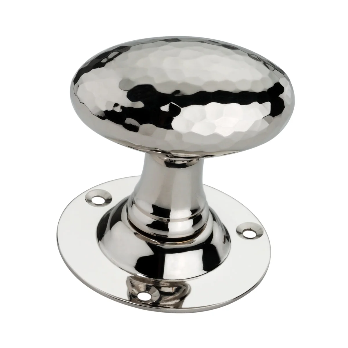Hammered Oval Mortice Door Knob - Image 2