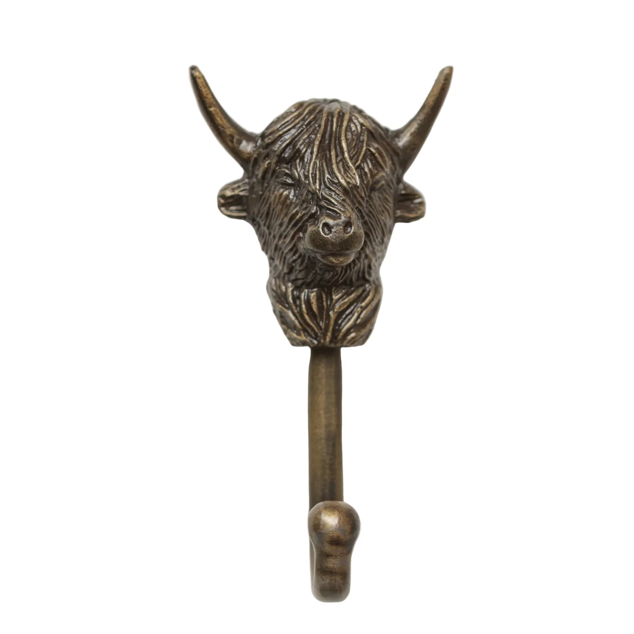 Highland Cow Coat Hook - Heritage Finish