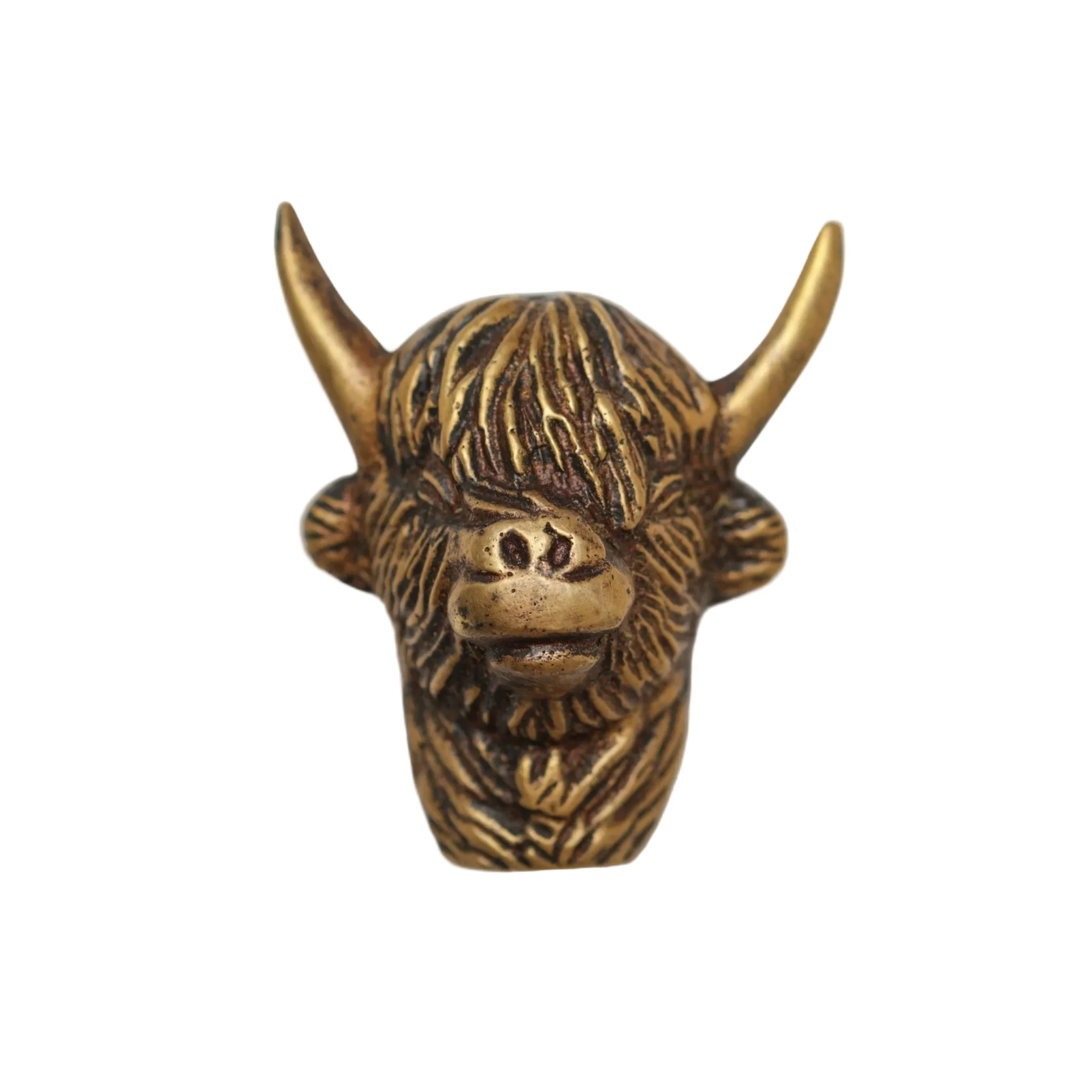 Highland Cow Drawer Cabinet Knob - Heritage Finish